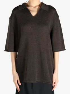 Knitwear>AMOMENTO Knitted Polo