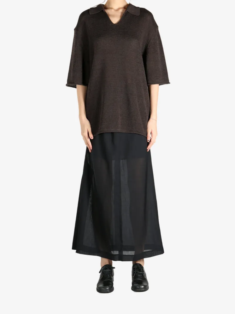 Knitwear>AMOMENTO Knitted Polo