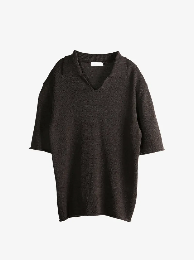 Knitwear>AMOMENTO Knitted Polo