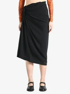 Skirts>DRIES VAN NOTEN Knotted Jersey Skirt
