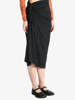 Skirts>DRIES VAN NOTEN Knotted Jersey Skirt