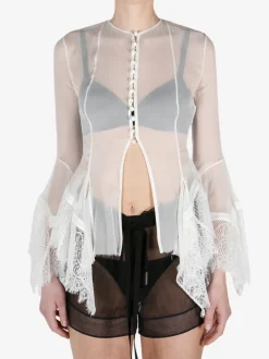 Shirts>ANN DEMEULEMEESTER Kristabel Fitted Handkerchief Shirt