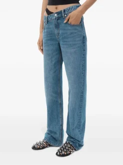 Jeans>ALEXANDER WANG Lace Undie Dip Side Jean