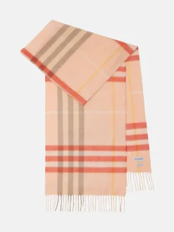 Scarves | Scarves>BURBERRY Large Check Cashmere Scarf