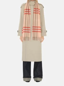 Scarves | Scarves>BURBERRY Large Check Cashmere Scarf