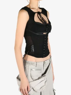 Tops>HYEIN SEO Layered Slash Top