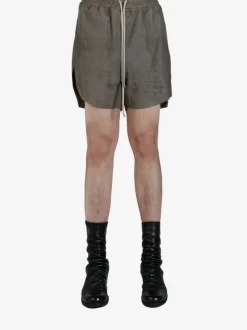 Shorts>RICK OWENS Leather Boxer Shorts