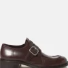 Loafers & Mules>MIU MIU Leather Brogue Shoes