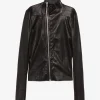 Jackets & Coats>RICK OWENS Leather Gary Jacket