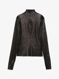 Jackets & Coats>RICK OWENS Leather Gary Jacket