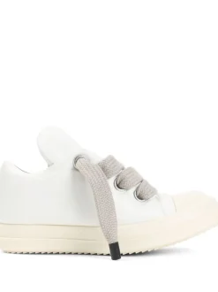 Sneakers>RICK OWENS Leather Jumbolace Low Sneaks
