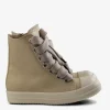 Sneakers>RICK OWENS Leather Jumbolaced Sneakers