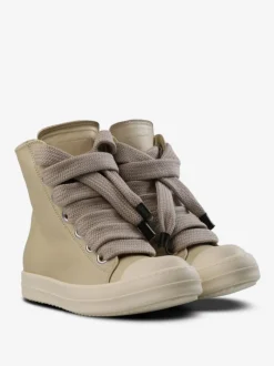 Sneakers>RICK OWENS Leather Jumbolaced Sneakers