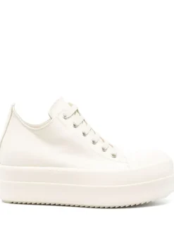 Sneakers>RICK OWENS Leather Mega Bumper Low Sneakers