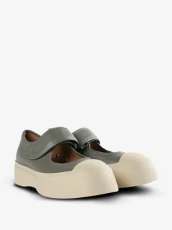 Sneakers>MARNI Leather Pablo Mary Jane Sneakers