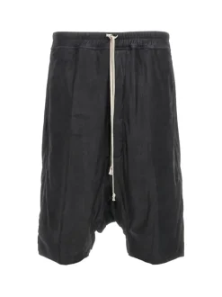 Shorts>RICK OWENS Leather Rick S Pods Shorts