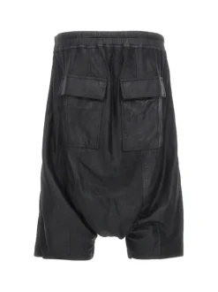 Shorts>RICK OWENS Leather Rick S Pods Shorts