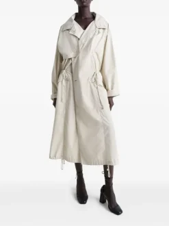 Jackets & Coats>LEMAIRE Light Hooded Trench Coat