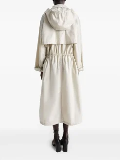 Jackets & Coats>LEMAIRE Light Hooded Trench Coat