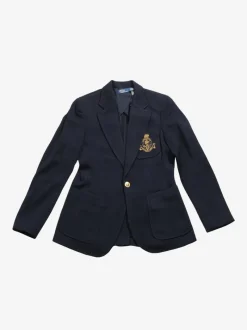 Jackets & Coats>POLO RALPH LAUREN Logo Crest Knit Blazer