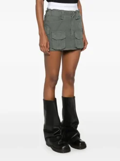 Skirts>ALEXANDER WANG Logo Elastic Pre Styled Cargo Skirt