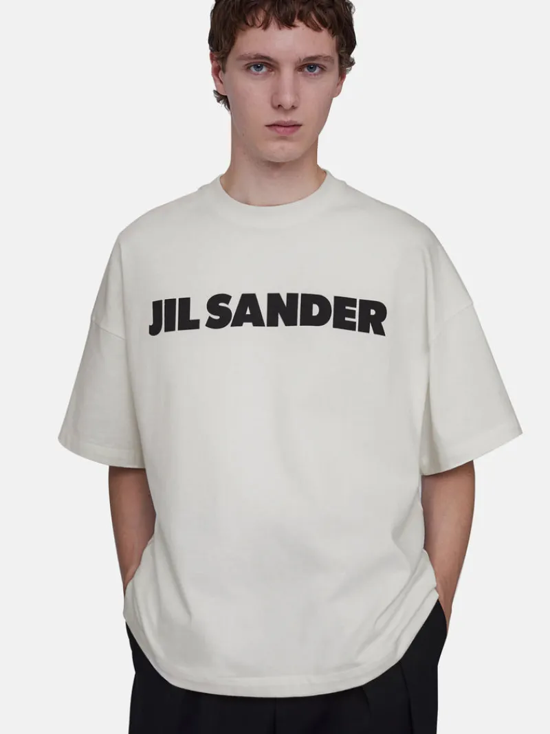 T-shirts>JIL SANDER Logo Print T-Shirt