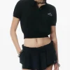 T-shirts>alexanderwang.t Logo Short Sleeve Polo Tee