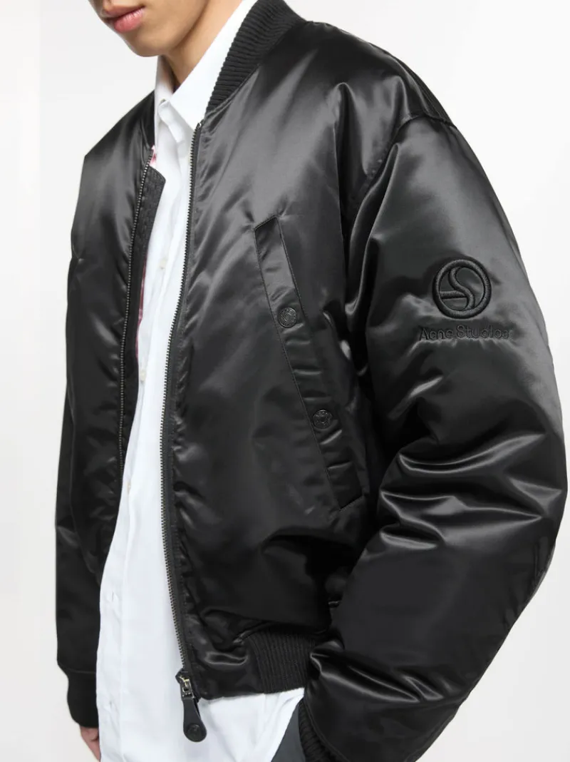 Jackets & Coats>ACNE STUDIOS Logogram Bomber Jacket