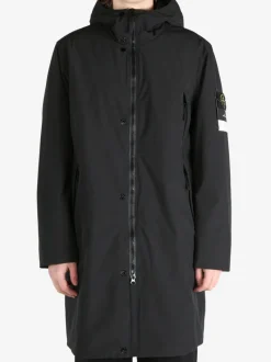 Jackets & Coats>STONE ISLAND Long Parka