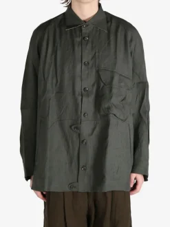 Jackets & Coats>ZIGGY CHEN Long Shirt Jacket