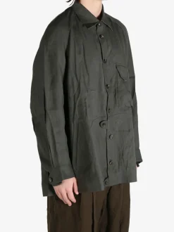 Jackets & Coats>ZIGGY CHEN Long Shirt Jacket