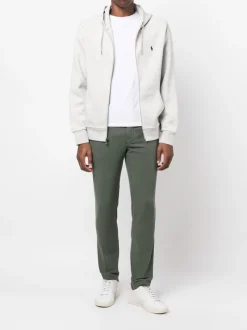 Sweats & Hoodies>POLO RALPH LAUREN Long Sleeve Knit Full Zip Hooded Sweatshirt
