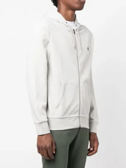 Sweats & Hoodies>POLO RALPH LAUREN Long Sleeve Knit Full Zip Hooded Sweatshirt