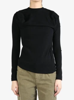 Shirts>MELITTA BAUMEISTER Long Sleeve Wavy Top