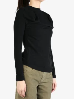 Shirts>MELITTA BAUMEISTER Long Sleeve Wavy Top