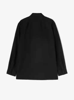Shirts>JIL SANDER Long Sleeved Wool Gabardine Shirt