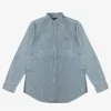Shirts>POLO RALPH LAUREN Long-Sleeve Indigo Chambray Sportshirt