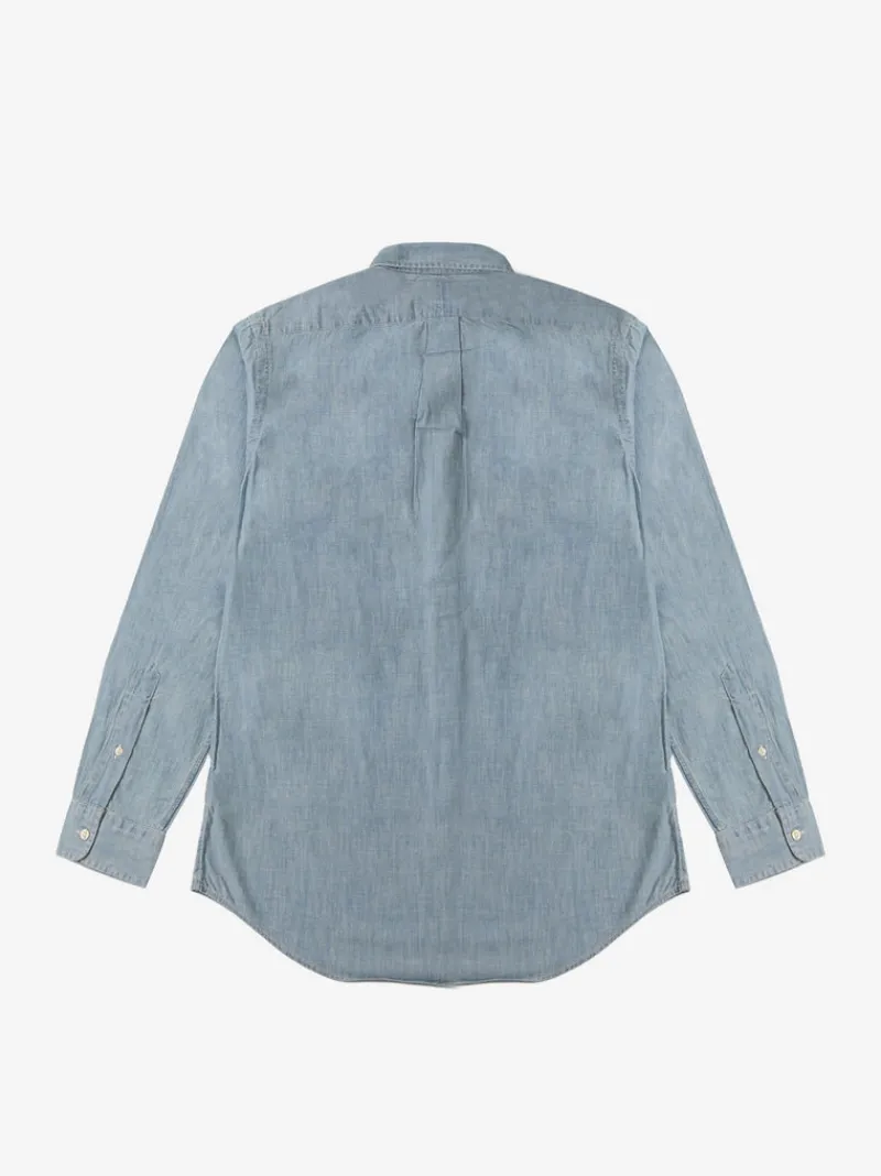 Shirts>POLO RALPH LAUREN Long-Sleeve Indigo Chambray Sportshirt
