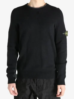 Knitwear>STONE ISLAND Loose-Fit Crewneck Sweater