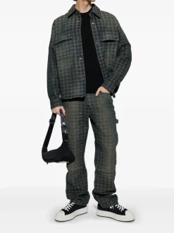Shirts>AMIRI Ma Quad Jacquard Overshirt