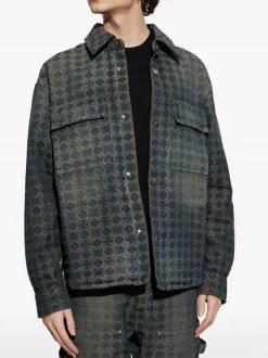 Shirts>AMIRI Ma Quad Jacquard Overshirt