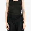 Tops>ANN DEMEULEMEESTER Mara Wrinkled Cropped Tank Top