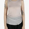 Tops>ANN DEMEULEMEESTER Mara Wrinkled Cropped Tank Top