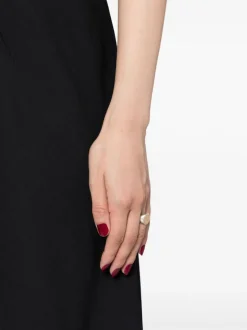 Jewelry | Jewelry>MAOR Meek Ring Oval Top in Silver and Yellow Gold