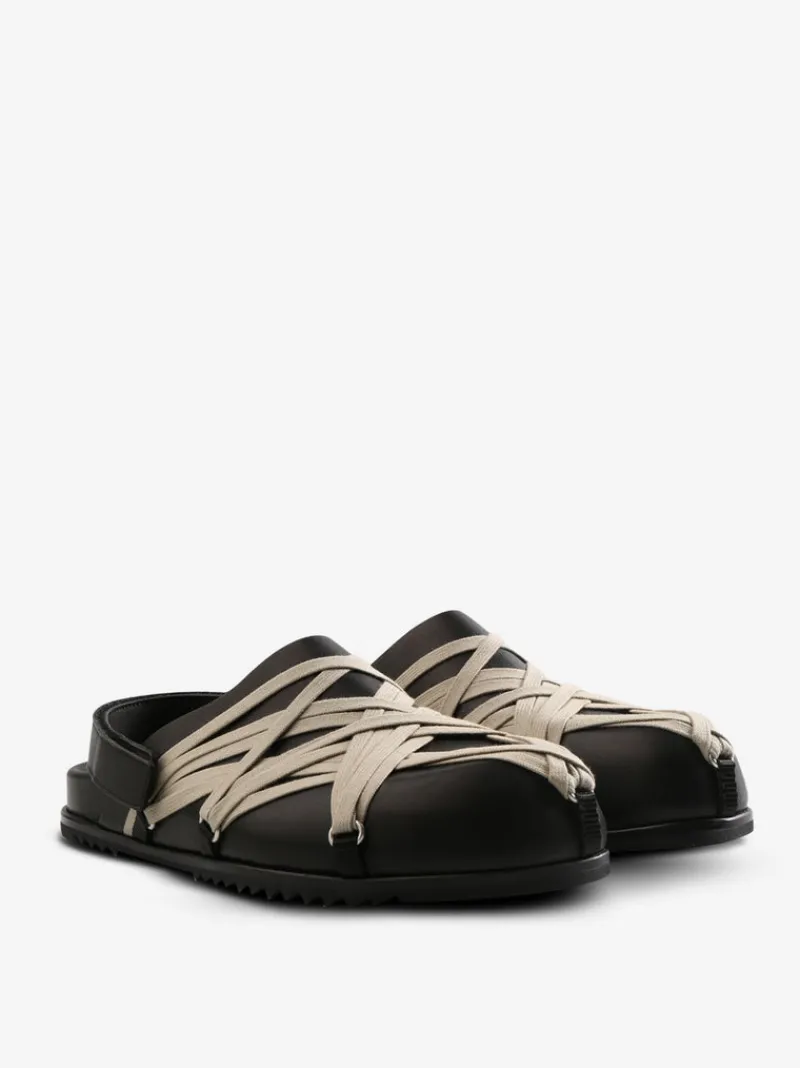 Loafers & Mules>RICK OWENS Megalaced Mule Granola