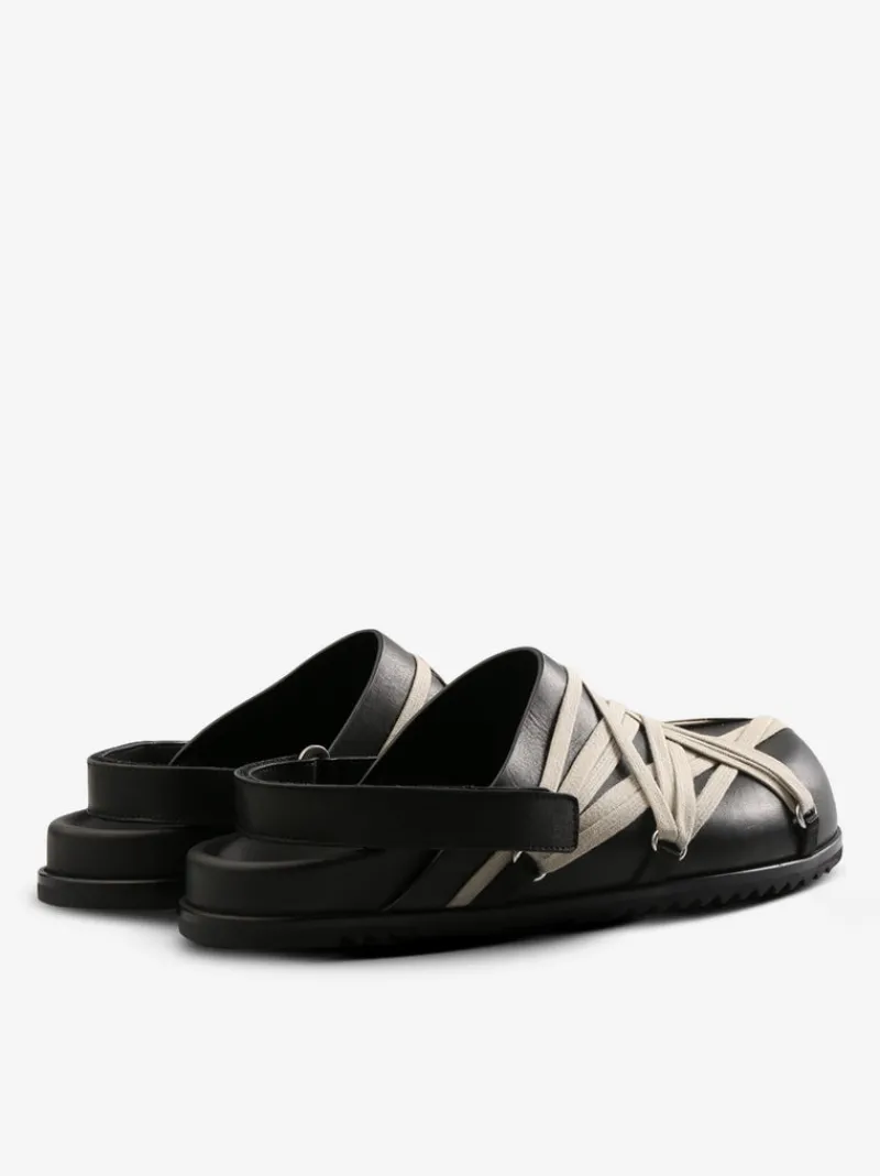 Loafers & Mules>RICK OWENS Megalaced Mule Granola