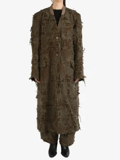 Jackets & Coats>UMA WANG Meghan Crossword Coat