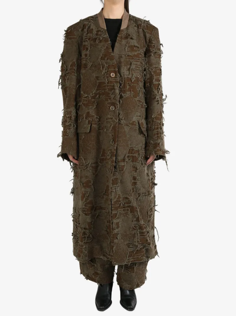 Jackets & Coats>UMA WANG Meghan Crossword Coat
