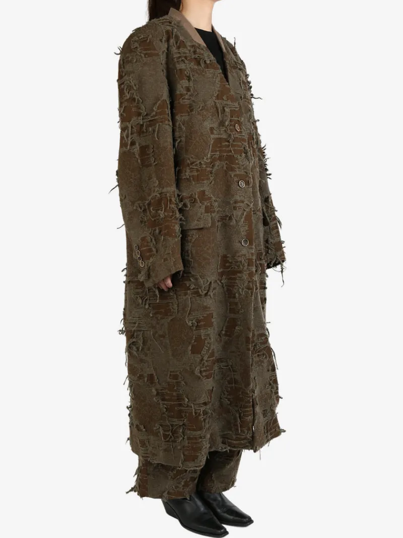 Jackets & Coats>UMA WANG Meghan Crossword Coat