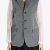 Jackets & Coats>COMME DES GARCONS Mesh Sleeved Suit Jacket